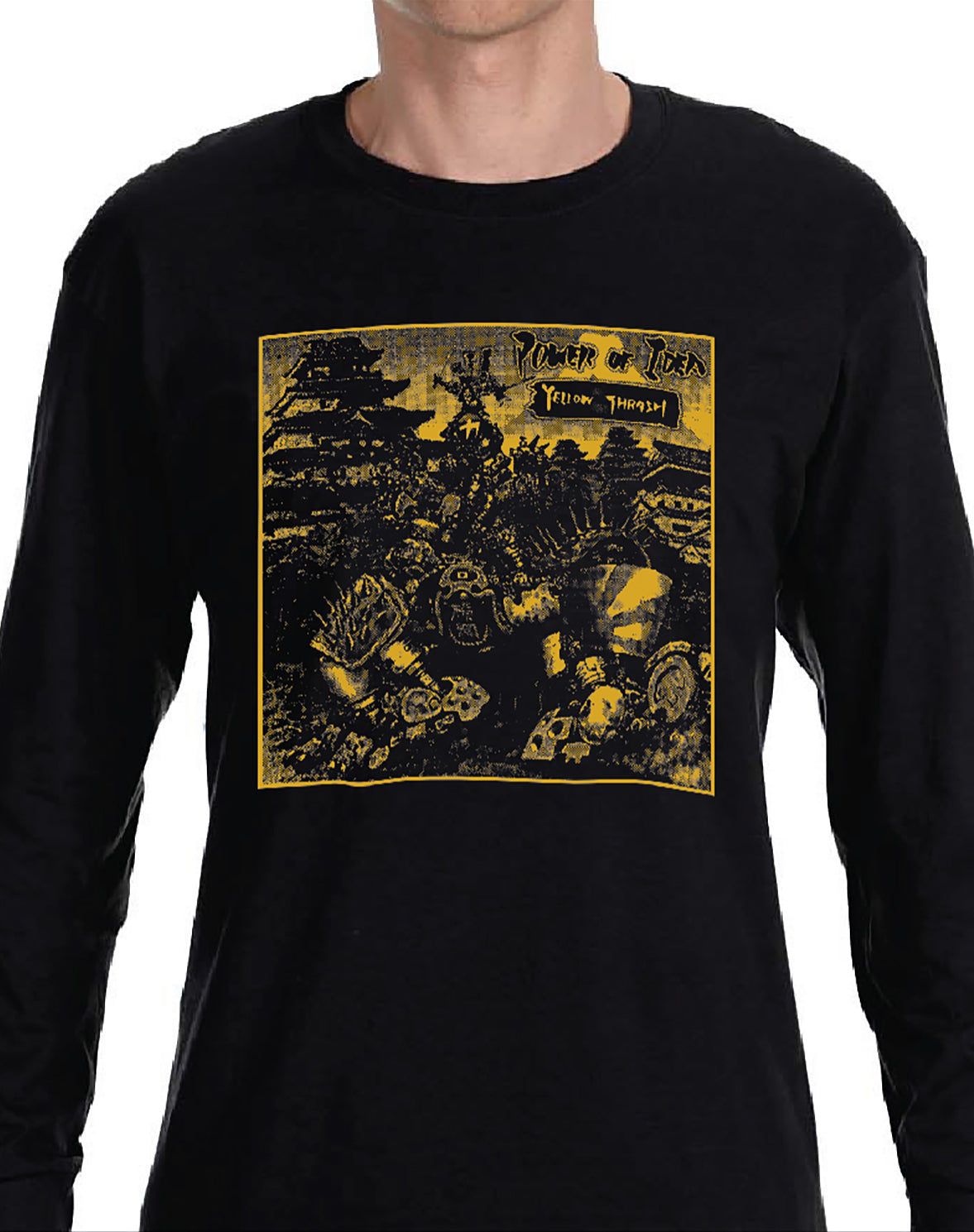 POWER OF IDEA - YELLOW THRASH LONG SLEEVE SHIRT